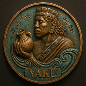 Medalla de Yaku, Guardián del Agua y la Memoria del Reto NIA App.